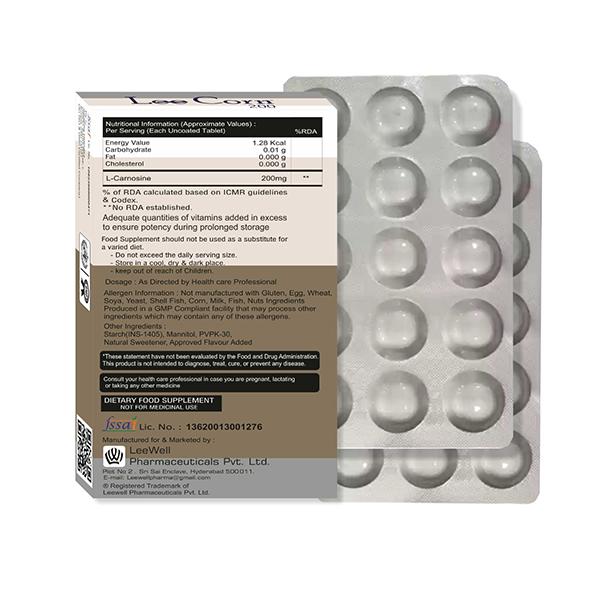 LEECORN 200 Chewable Tablet 15's - Supplements-Sup