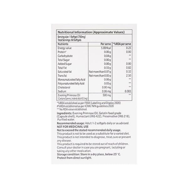 Primosa 500 mg Softgels 15's - Nutritional Supplements