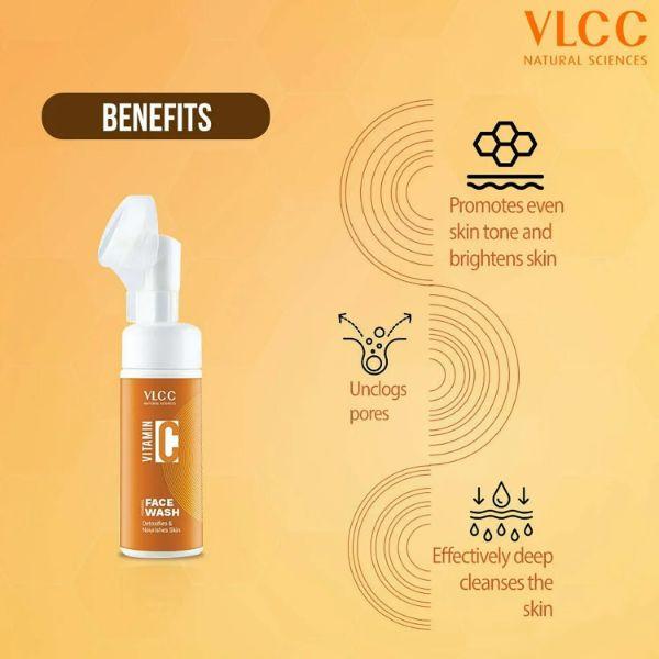 VLCC Vitamin C Foaming Facewash Detoxifies & Nourishes 100ml - Face Wash & Cleansers