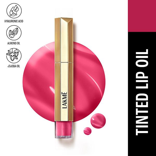 Netmeds | Lakme 9To5 Overtime Shine Tinted Lip Oil - Berry Bling 5.3 ml