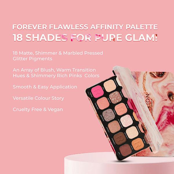 Makeup Revolution Forever Flawless Affinity Eyeshadow Palette 19.8 gm - Eye Shadow Palettes