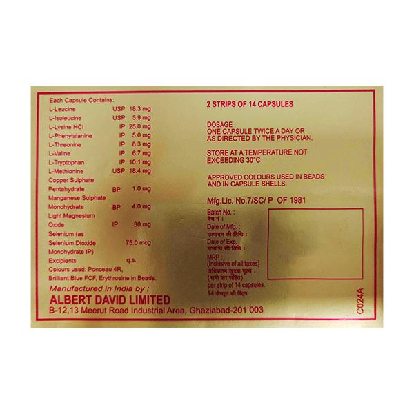 ALAMIN M FORTE Capsule 14's - Supplements-Sup