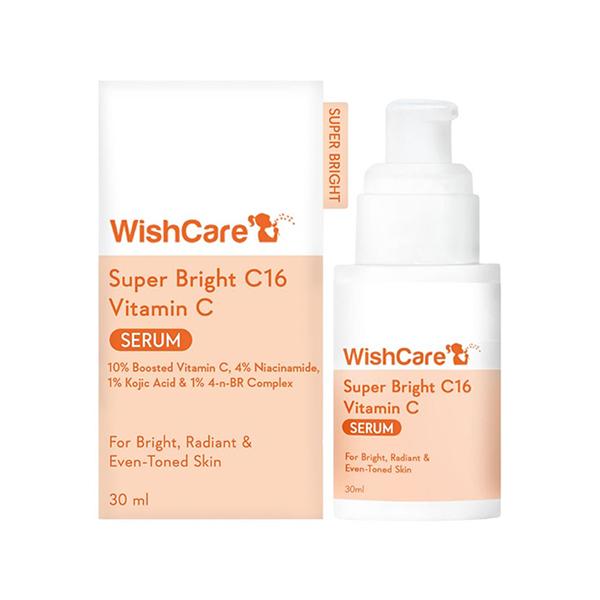 Netmeds | Wishcare Super Bright C16 Vitamin C Face Serum for Glowing Skin-Reduces Pigmentation (30ml)