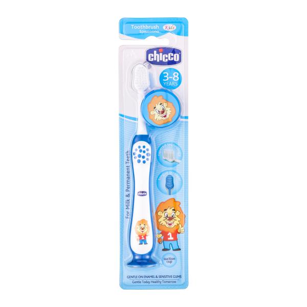 Netmeds | Chicco Extra Soft Toothbrush - Blue (3-8 Years) 1's