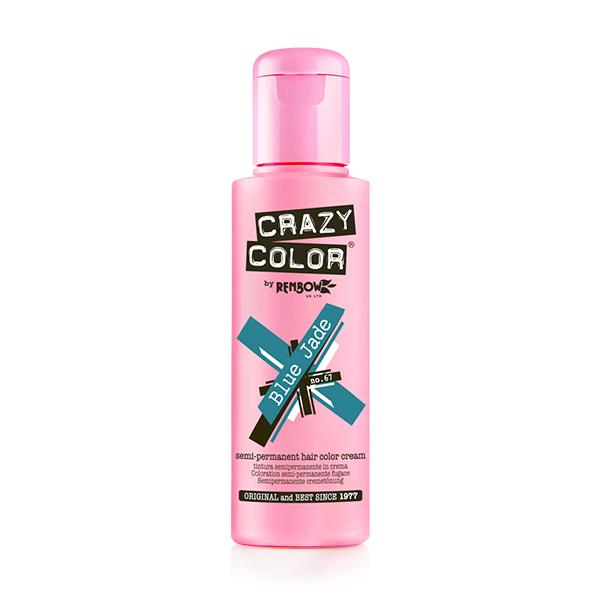 Crazy Color Semi-Permanent Hair Color Cream - Blue Jade 100 ml