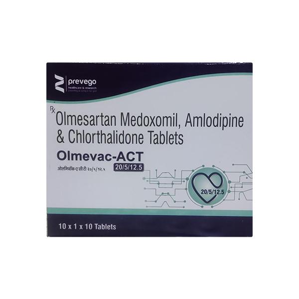 OLMEVAC ACT Tablet 10's - Hypertension-Ana