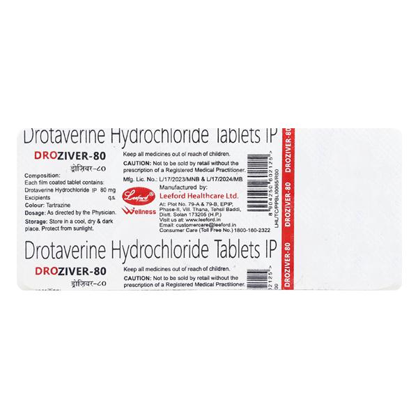 Netmeds | Droziver 80mg Tablet 10'S