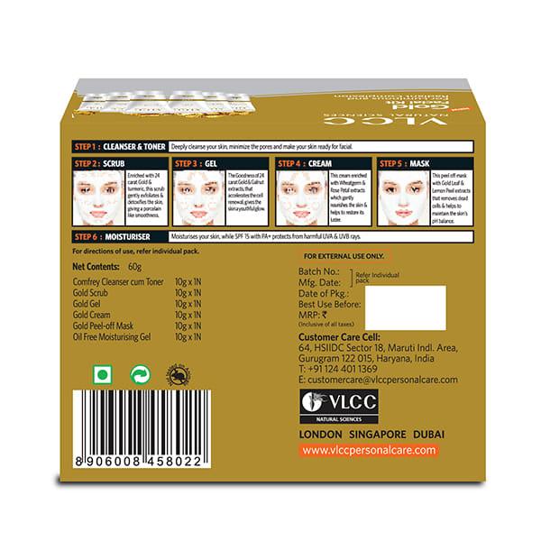 VLCC  New Gold Single Facial Kit 60 gm - Facial Kits