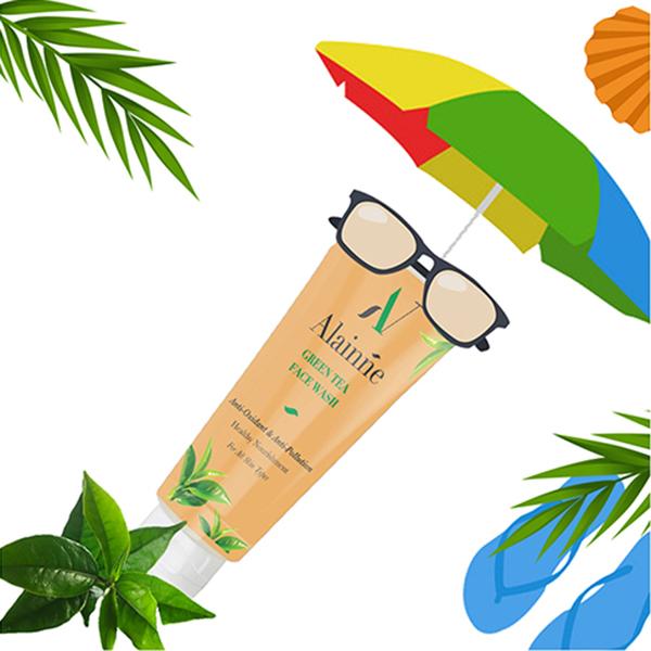 Alainne Green Tea Facewash 100 gm - Face Washes