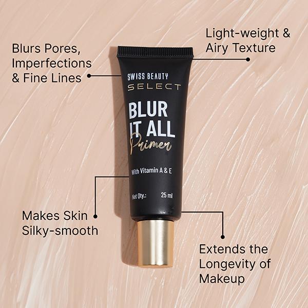 Swiss Beauty Blur It All Primer With Vitamin E And A 25 ml - Primer