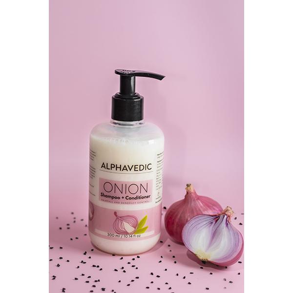 Alphavedic Onion Shampoo + Conditioner 300 ml - Shampoos
