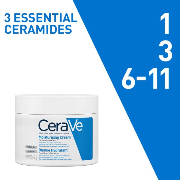 CeraVe Moisturising Cream For Dry To Very Dry Skin 340 gm - Lotions & Creams
