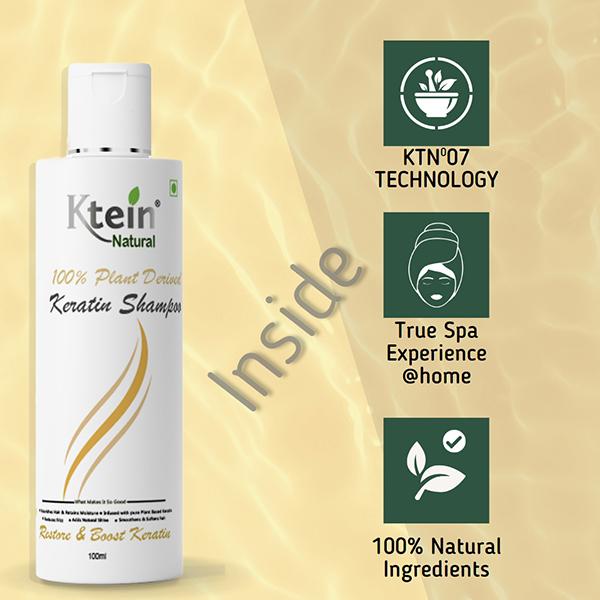 Ktein Natural Plant Derived Keratin Shampoo 100 ml - Shampoos