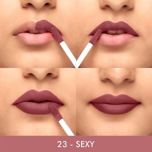 Beauty People Showstopper Liquid Lip Color with Spf 15 and Vit E 23 Sexy 4 ml - Liquid Lipsticks