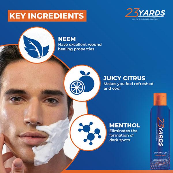 23 Yards Shaving Gel for Men 100 ml - Shaving Gels