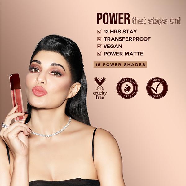 Colorbar Powerkiss Vegan Matte Lipcolor Transferproof Long-Lasting Hydrating Chique-026 5ml - Liquid Lipsticks