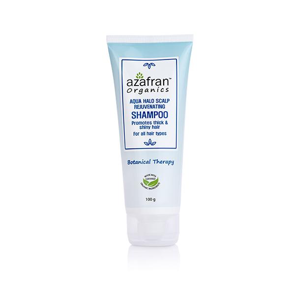 Netmeds | Azafran Organics Aqua Halo Scalp Rejuv Shampoo 100 gm