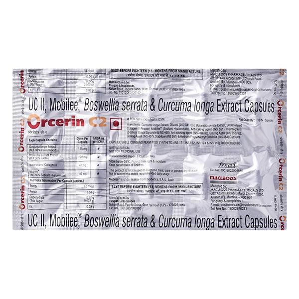 ORCERIN C2 Capsule 10's - Arthritis-Oth