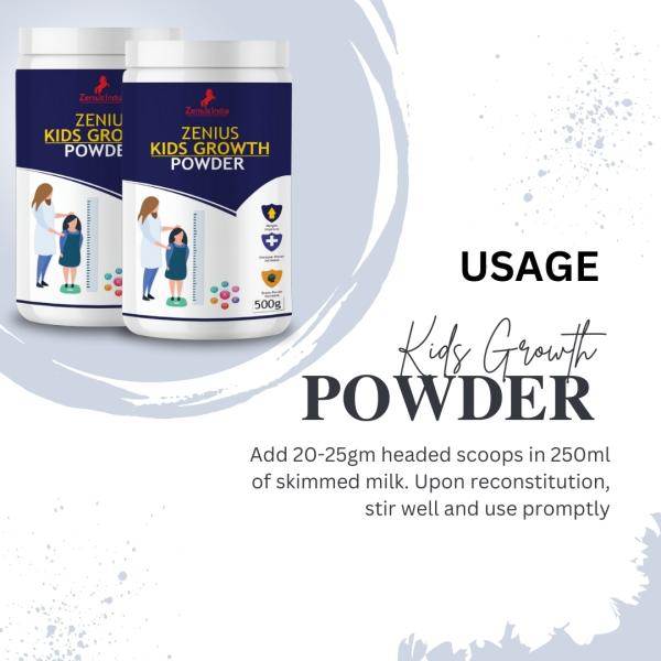 Zenius Kids Growth Powder 500 g - Kids Nutrition