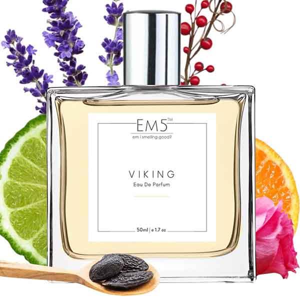 EM5 Viking Perfume for Men - Eau De Parfum Spray, Aromatic Citrus Woody 50 ml - Men Perfumes (Edt/Edp)