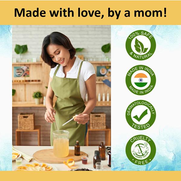 Cocomo Natural Kids Shampoo and Conditioner Minty Fragrance Reduces Hair Fall and Dandruff Minty Sea 300 ml - Baby Shampoo