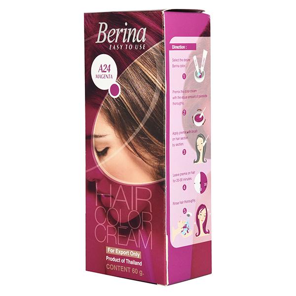 Berina A24 Magenta Hair Color Cream 60 gm