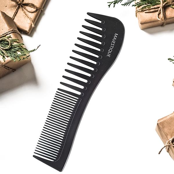 Majestique Compact Styling Comb Detangler Comb, For Curly Hair, Long Hair, Wet Hair Comb For Detangling Comb 1's - Multi-Stylers