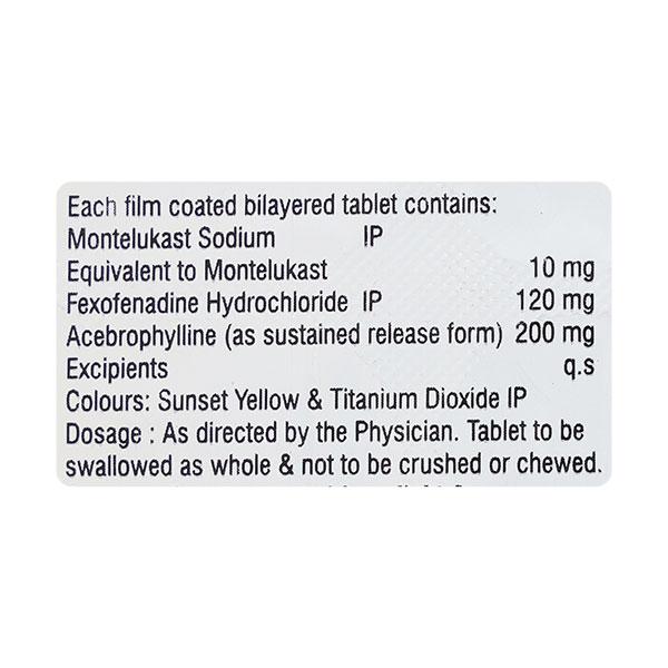 EBMONT FX3 Tablet 10's - Asthma/COPD-Ast