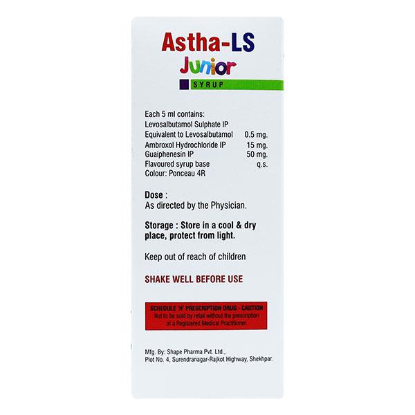 ASTHA LS JUNIOR Syrup 60ml - Cough And Cold-Cou