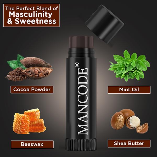 Mancode Choco Mint Lip Balm For Men 4.5 ml - Lip Balms