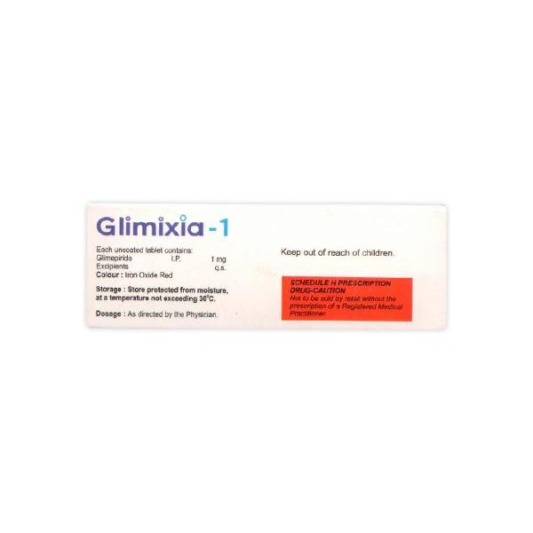Glimixia 1mg Tablet 10'S - Diabetes-Ant