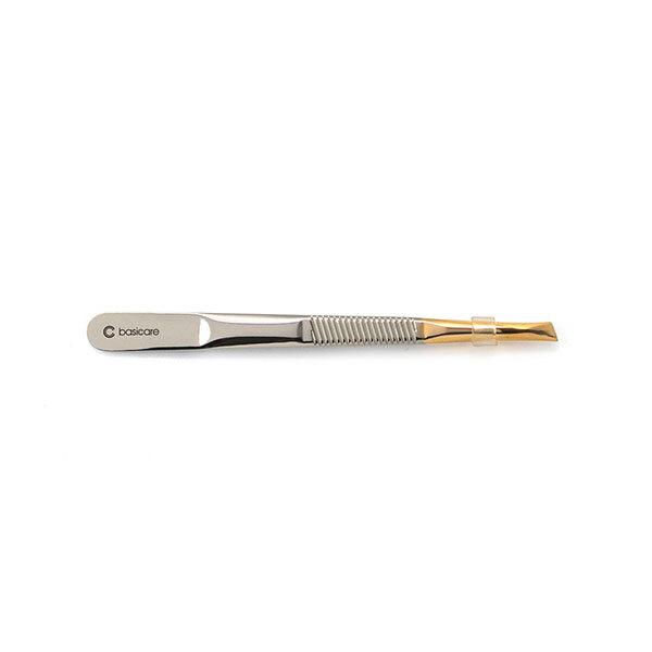 Basicare Tweezer 1/2 Gold Blade 8.5Cm 1's