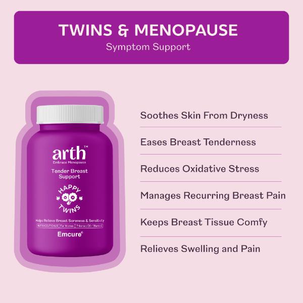 Arth Tender Breast Support Veg Capsules 60's - Nutritional Supplements