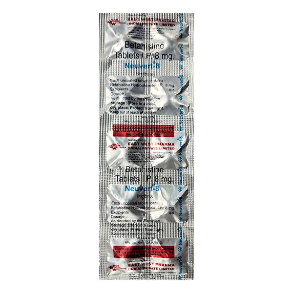 Netmeds | Neuvert 8mg Tablet 10'S