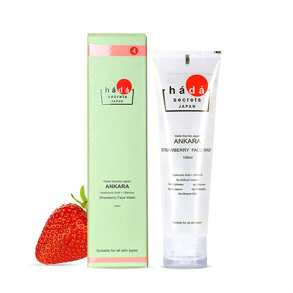 Hada Secrets Japan Ankara Strawberry Facewash 110 ml