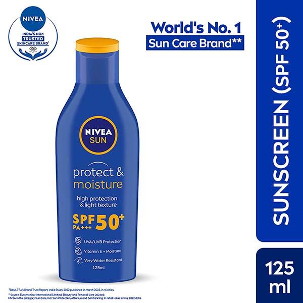 Netmeds | Nivea Sun Protect & Moisture SPF 50 Lotion 125 ml