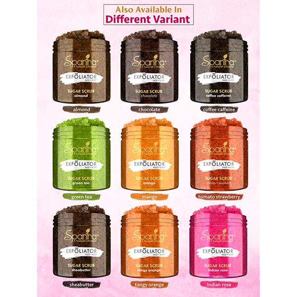 Spantra Indian Rose Sugar Scrub 125 gm - Scrubs & Exfoliants