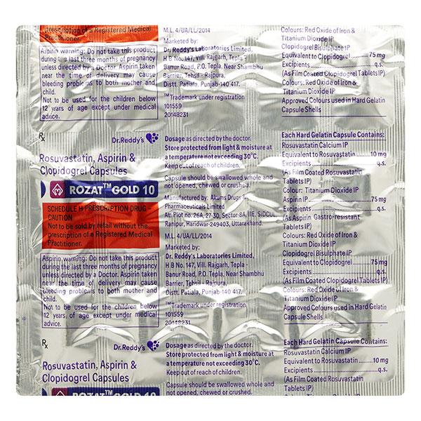 ROZAT GOLD 10 Capsule 15's - Blood Clot-Ant