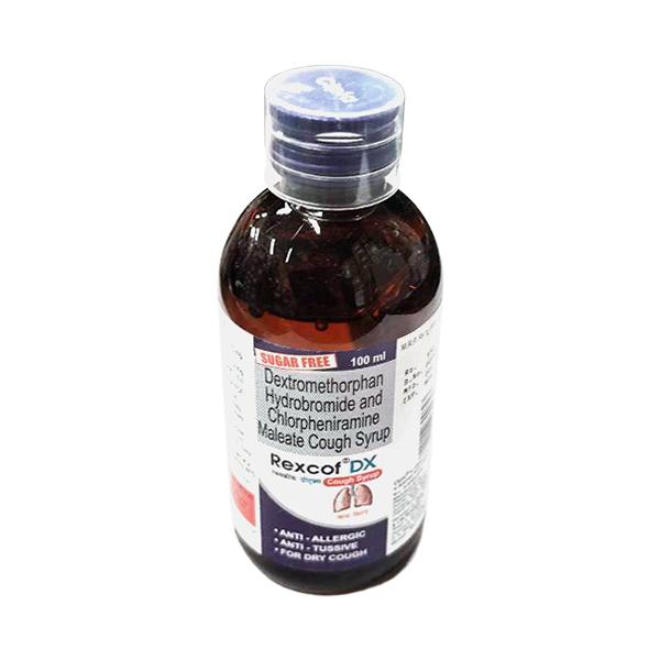 REXCOF DX SUGAR FREE Cough Syrup 100ml