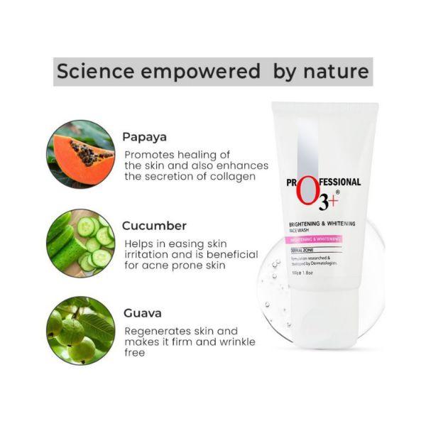 O3+ Brightening & Whitening Face Wash 100ml - Face Washes