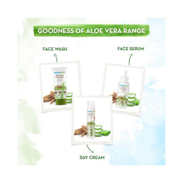 Mamaearth Aloe Vera Day Cream with SPF 30 with Aloe Vera & Ashwagandha for a Youthful Glow 50 gm - Creams/Oils/Lotions