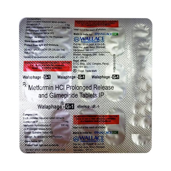 Walaphage G1 Tablet 15'S - Diabetes-Ant