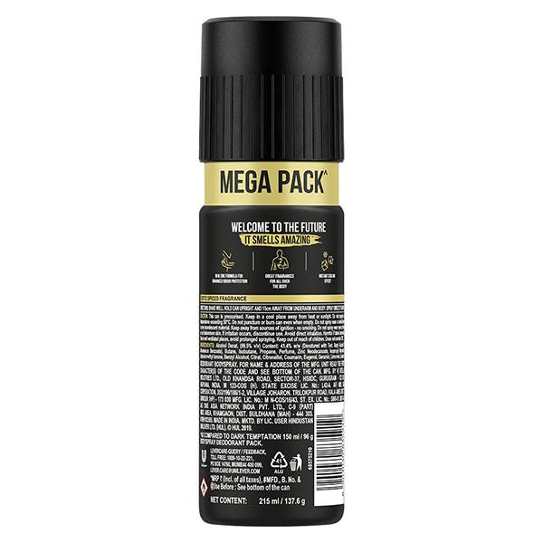 Axe Gold Temptation Long Lasting Deodorant Bodyspray For Men 215 ml - Men Deodorants/Roll-Ons