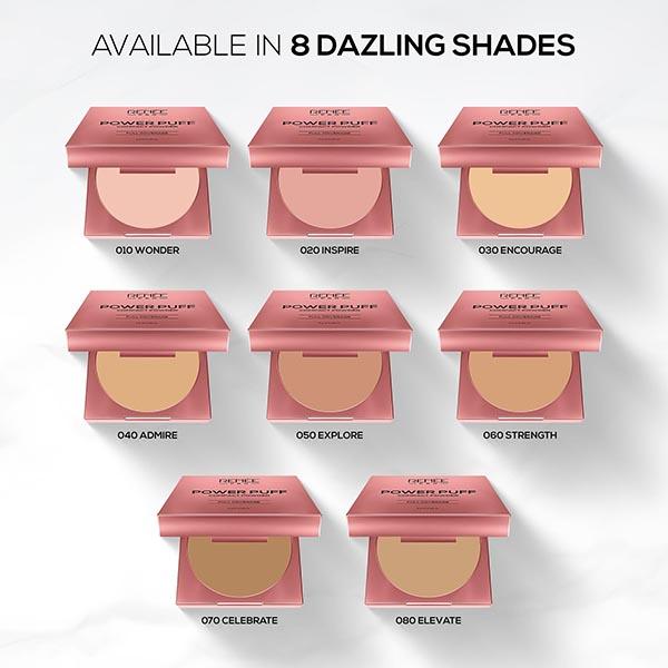 Renee Pro Power Puff Compact Powder- 060 Strength 9 gm - Compact Powder