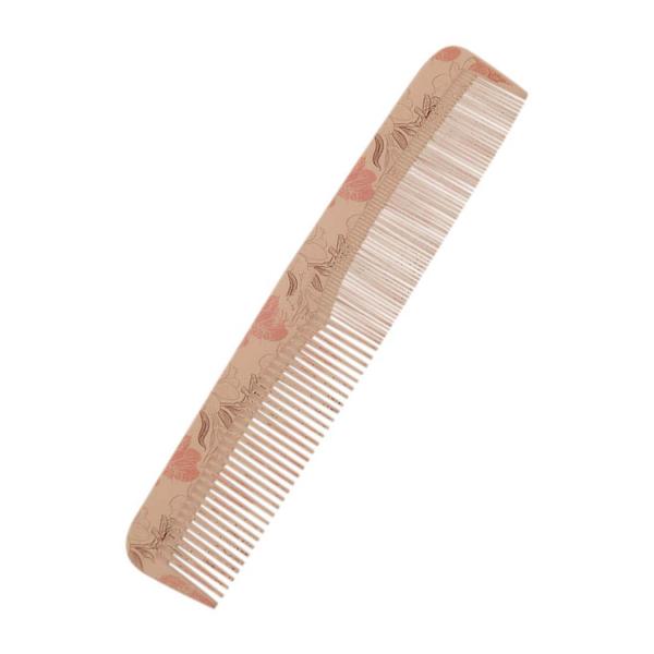 Glimmer Comb Printed 8 Inch White Flowers 1's - Hair Combs