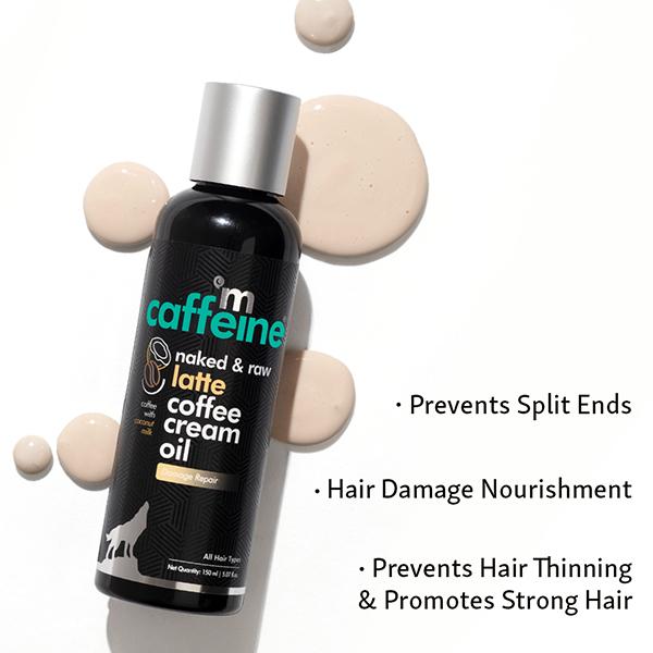 Mcaffeine Naked & Raw Latte Coffee Scalp & Hair Cream Oil 150 ml - Hair Creams