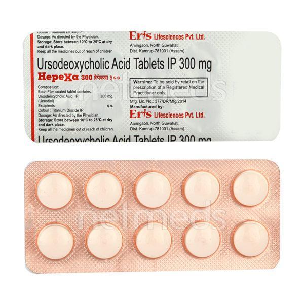 Hepexa 300mg Tablet 10'S - Cholelithiasis/Gall Stones