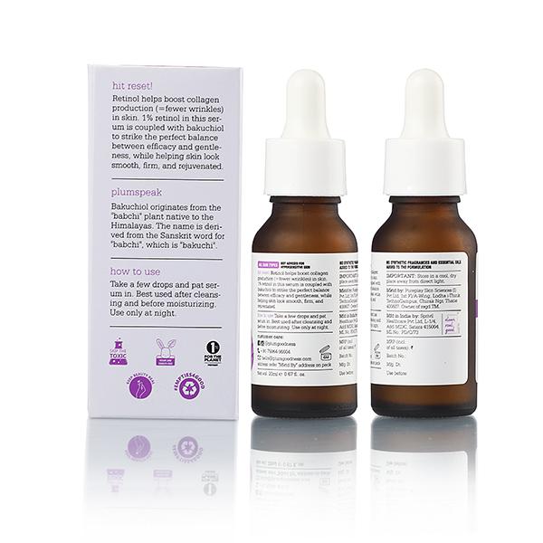 Plum Bakuchiol & Retinol 1% Serum Collagen Boost 20 ml - Face Serum