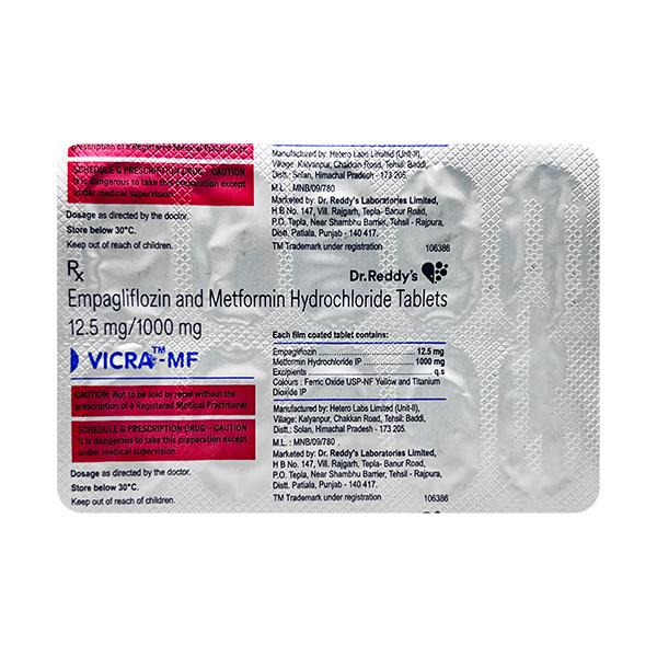 VICRA MF Tablet 10's - Diabetes-Ant