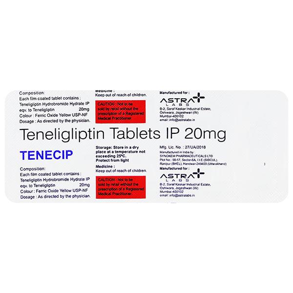 TENECIP 20 Tablet 10's - Diabetes-Ant
